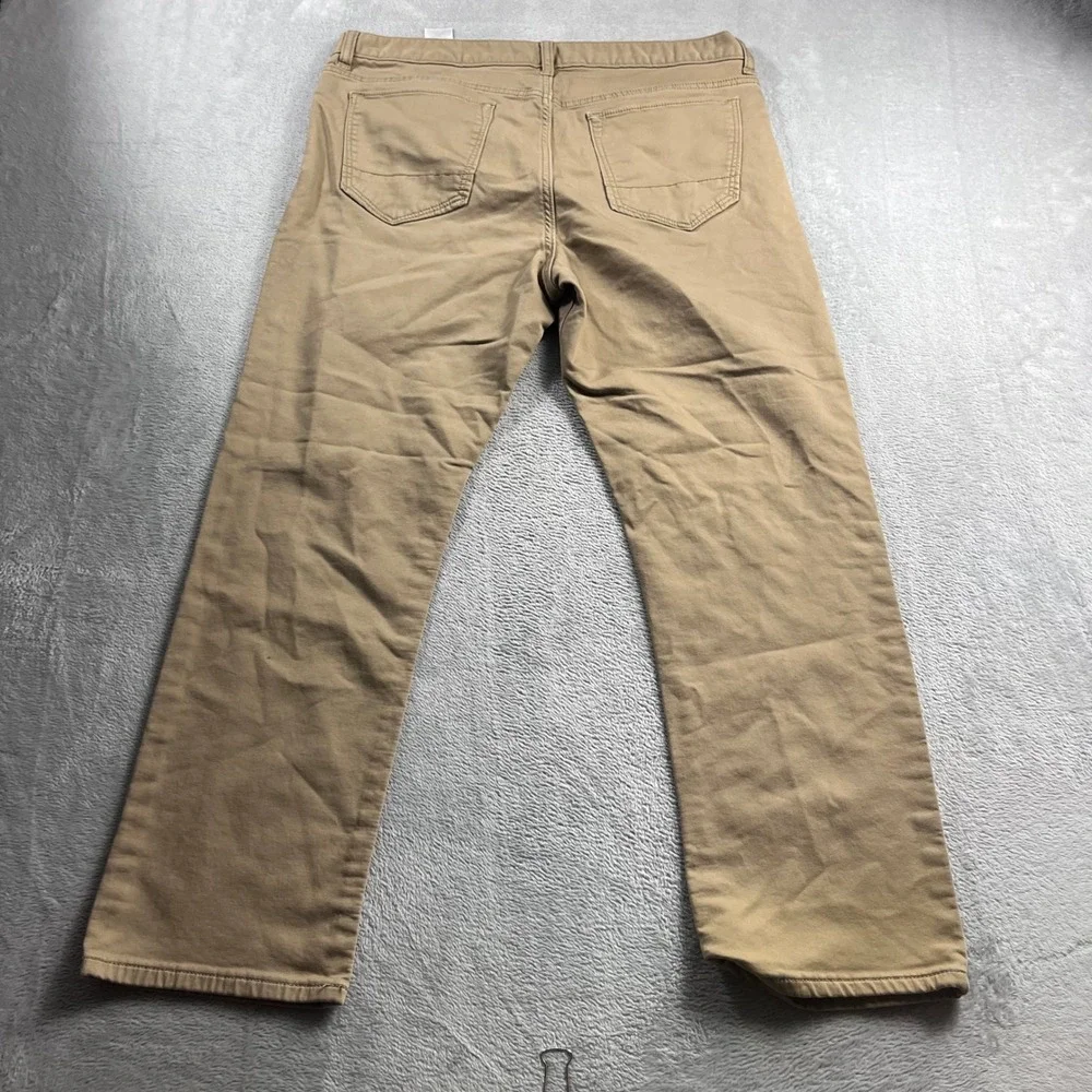 Banana Republic Travel Jean Mens 36x30 Slim Fit Khaki Tan Pants 5-Pocket